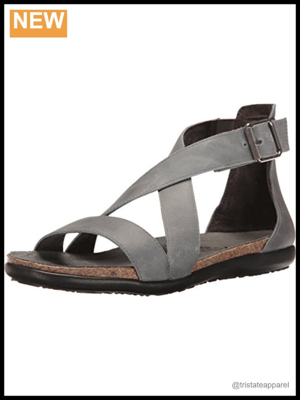 NAOT Rianna Sandal Suede Ankle Strap Arch Support Wedge Women's Shoes